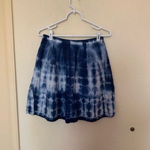 Madewell Blue Tie-dye Mini Skirt | size 2